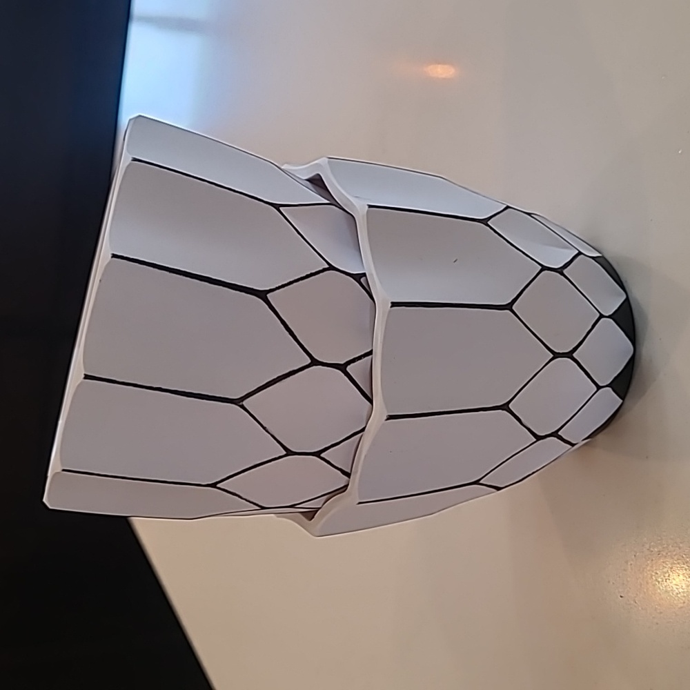 Ikea Black & White Geometric Design planters.